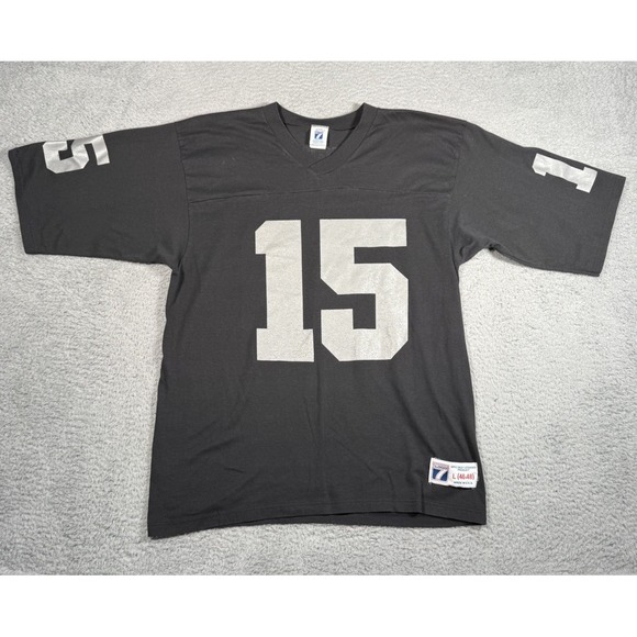 LOGO 7 Other - Vintage Logo 7 NFL Oakland Raiders Jeff Hostetler #15 Football T Shirt Men Large